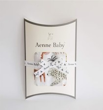aenne baby Muslin Bady swaddle blanket unisex safari animal bamboo 47"  47"
