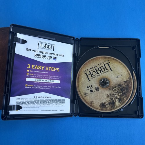 The Hobbit: An Unexpected Journey (Extended Edition) (Blu-ray) Used Great Cond - Picture 4 of 5