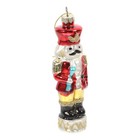  Nussknacker-Glasornament, Weihnachtsbaum, dekorativer Nussknacker, hängender