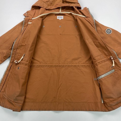 Norse Projects NUNK SPORT Jacket Men's Large Brown Full Zip Hooded Anorak - Picture 8 of 15
