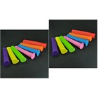 Set of 2 Silicone Moulds Ice Lollies Maker Accessories Kids Molds