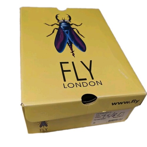Fly London FLEXA978FLY size 7.5 Brown Leather Ankle Combat Boot New In Box - Picture 5 of 6