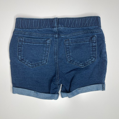 Jumping Beans Girls Shorts 4T Knit Pull-On Dark Wash Stretch - Picture 2 of 6