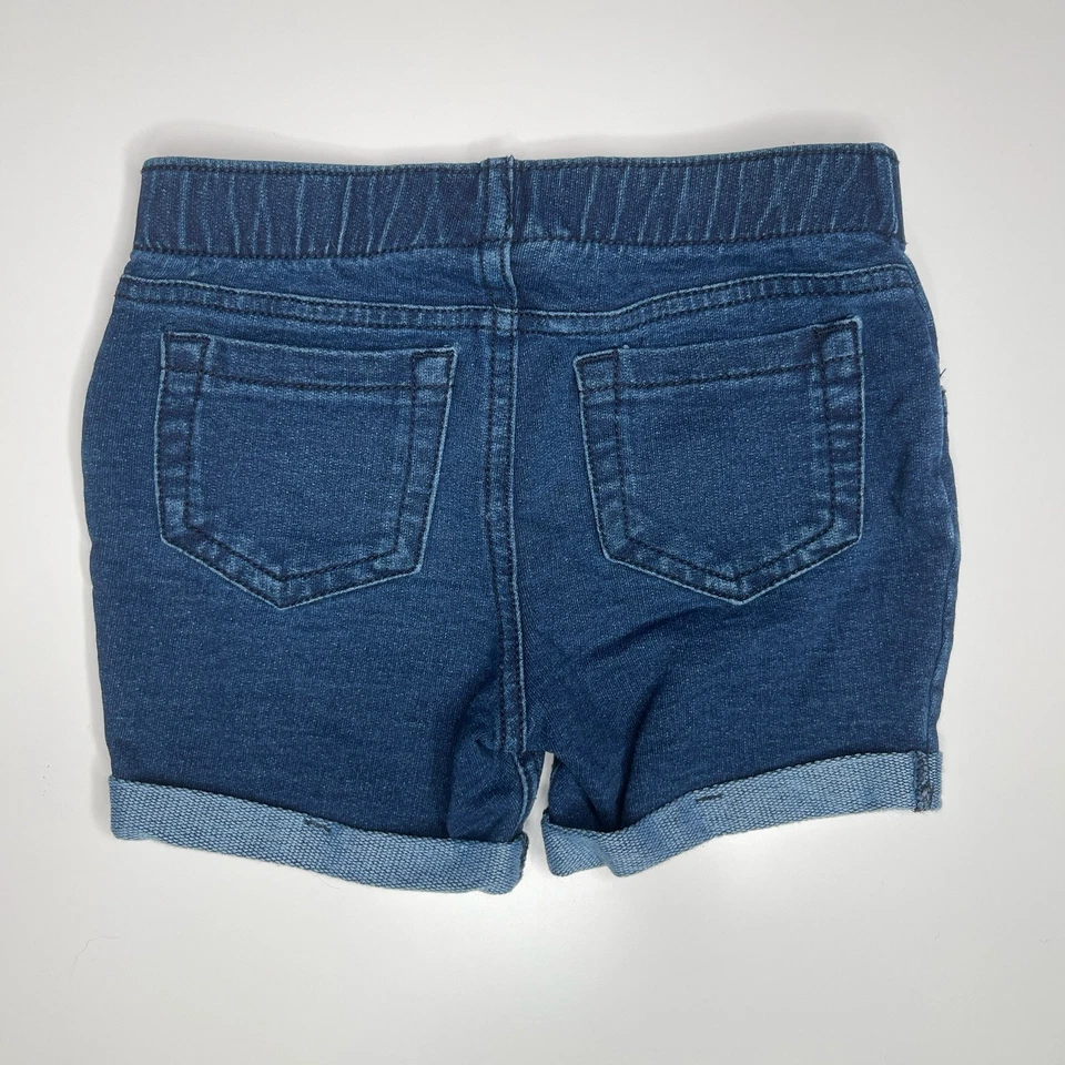 Pantalones Cortos Jumping Beans Niñas 4T Tejido Pull-On Lavado Oscuro Elastizados Foto 2 de 4