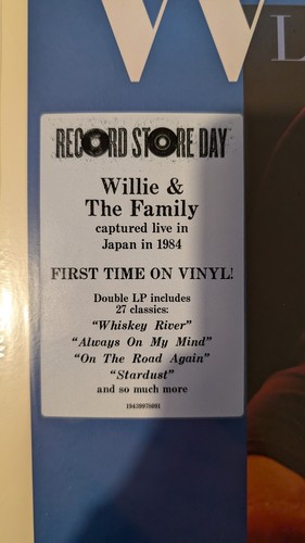 Willie Nelson Live At Budokan, Beautiful Double Vinyl LP New and Sealed - Picture 7 of 9
