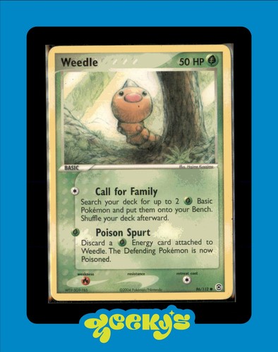 Pokemon Rojo Fuego y Verde Hoja 86/112 Weedle - Imagen 1 de 2