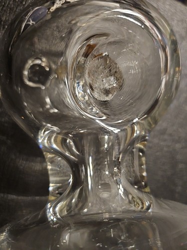 LARGE HELIX GLASS TORNADO PIPE BOWL 11" GRAV BONG PEACE - Picture 7 of 7