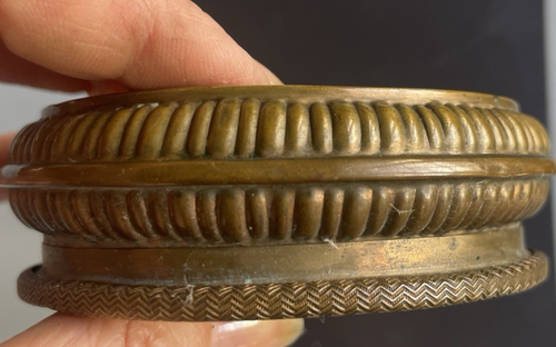 Boîte XIX laiton repoussé Napoléon Premier  Empereur & Roi - Picture 3 of 8