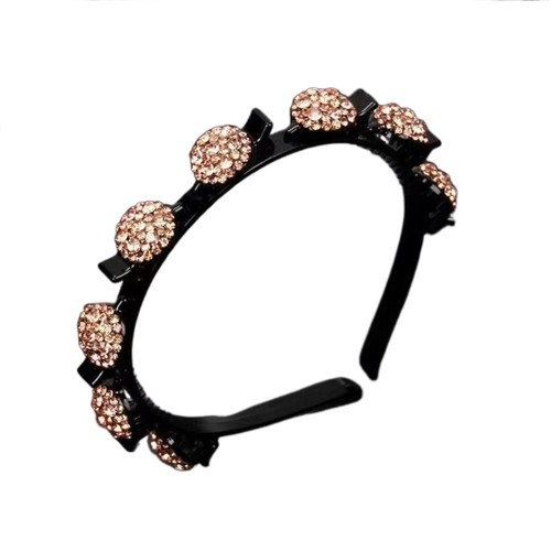 Antislip Rhinestone Bangs Fixed Headband Sweet Shiny Hair Hoop Banquet - Picture 13 of 18