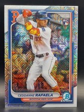 2024 Bowman Chrome Ceddanne Rafaela Mojo Refractor Rookie Card #5 (RC) Red Sox 