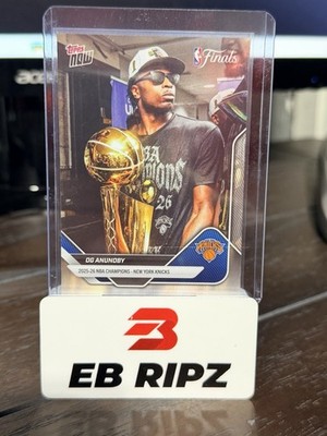 OG Anunoby Topps Now Photo Variation SP 2026 Knicks NBA Champions Team Set C3-SP