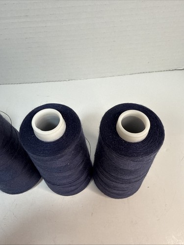 4 Talon SureLock Overlock Navy Blue Thread 100% Spun Polyester 3000 Yds Each - Picture 4 of 6