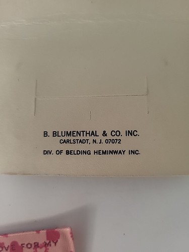 4 Vintage Sewing Clothing Labels "Made With Love By Mama" Sweetheart - Picture 4 of 4