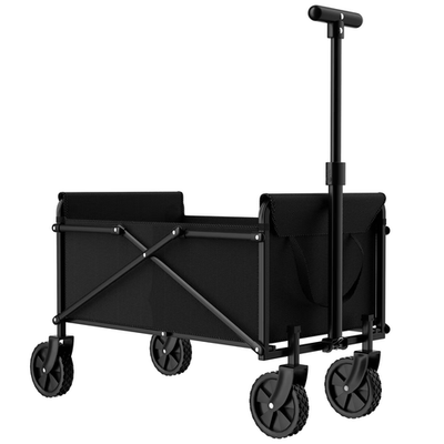 #ad Black Small Handcart Outdoor Garden Folding Cart Collapsible Utility Shopping Ca $49.38