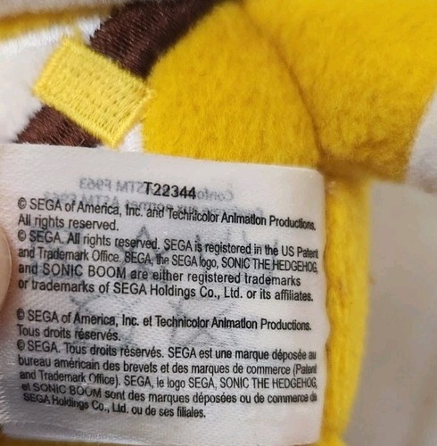 SONIC BOOM Sega Sonic The Hedgehog 9" Tails Plush Toy TOMY  - Picture 8 of 8