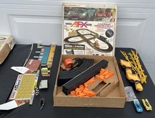 Aurora AFX Racing Jackie Stewart Winners Circle Lighted Race Set  With Cars