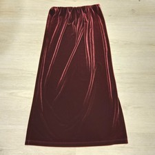Vtg Y2k Red Velvet Slit Skirt M Ren Faire Rockabilly Grunge Gothic Fairy Witch
