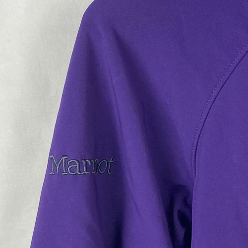 Marmot Jacket Womens S / P Purple Soft Shell Hooded Polartec Fleece Lined Vented - Picture 9 of 18