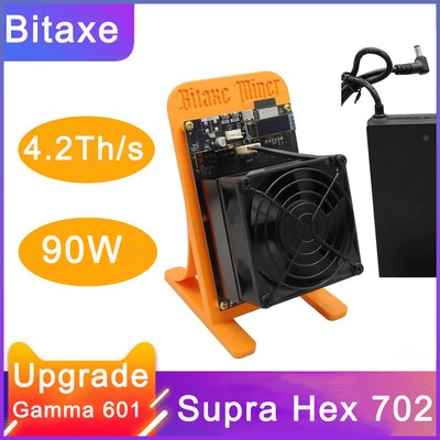 BTC Bitaxe Supra Hex 702 Upgrade Gamma 601 4.2Th/s 2.4g WiFi 90W