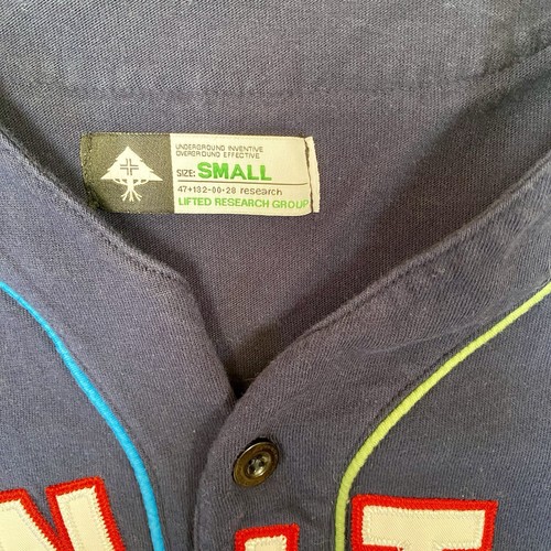 LRG "Unity" Baseball Shirt Jersey Men’s Small Short Sleeve Lifted Research Group - Picture 8 of 8