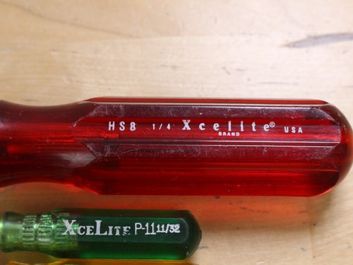 Vtg Lot of 5 Various XceLite SAE Mini Nut Driver & Regular 1/4" Driver - Picture 3 of 4
