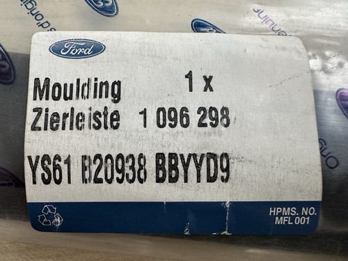 Modanatura Ford Fiesta "Satin Black" porta Ford-Finis 1096298 YS61 B20938 BBYYD9 - Foto 3 di 3