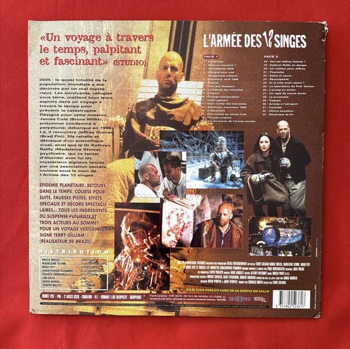 L’ARMÉE DES 12 SINGES WILLIS PITT 1997 PAL VERSION FRANÇAISE BON ÉTAT LASERDISC - Photo 4/6