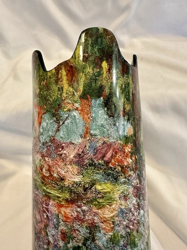 Vaso Beswick Claude Monet Garden At Giverny Sillouette d'art Parastone Inghilterra - Foto 13 di 14