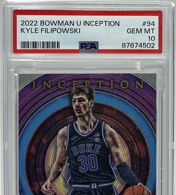 2022-23 Bowman Inception University - Kyle Filipowski #94
