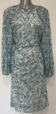 Phase Eight Multicoloured Mesh Midi Dress Size 12 Uk Brand New
