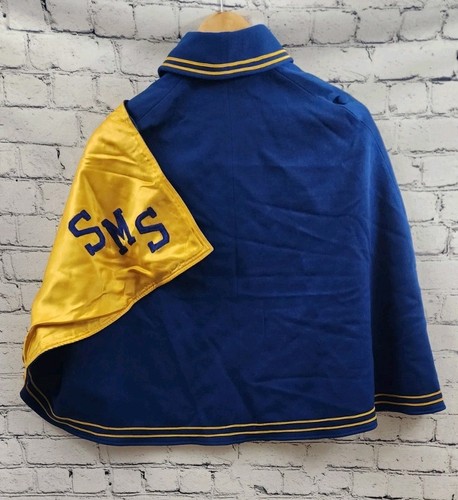 DeMoulin Bros De Colección Banda de Marcha Tambor Capa Mayor Azul Dorado Lana Satinado 28R - Imagen 3 de 9