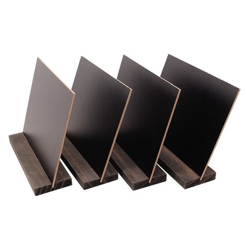 Frame Black Board Rustic Desk Bulletin Writing Blackboard with Base - Picture 3 of 12