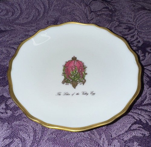 Faberge Imperial Maiglöckchen Limoges Petite Canapé Teller - Bild 4 von 6