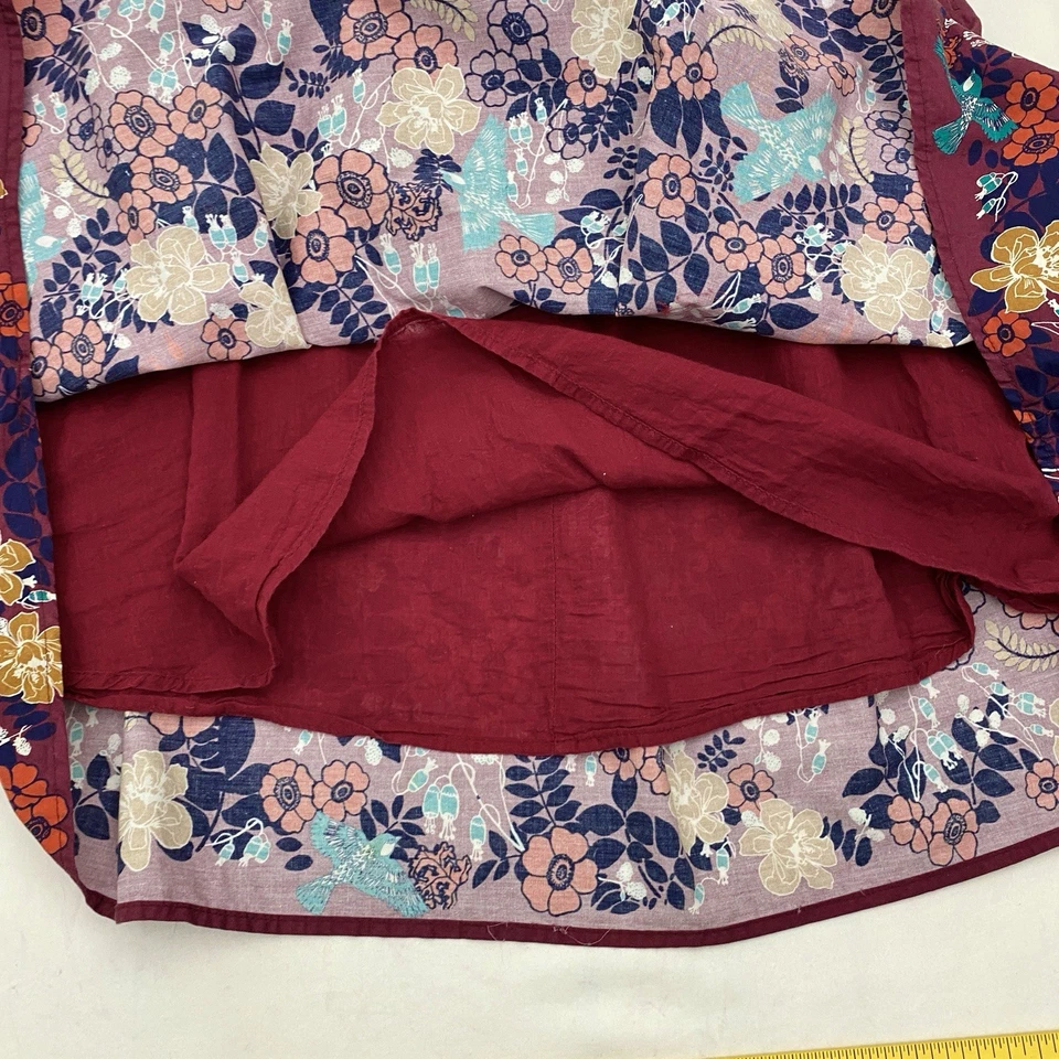 Modcloth Knee Length Floral A Line Skirt Womens Medium Pockets Boho Cottagecore - Image 4 of 4