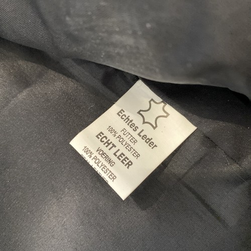 Gilet Bonus in vera pelle da uomo taglia 48 in pelle nera - Foto 4 di 8