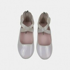 Nina Marissa White Patent Ballet Flats