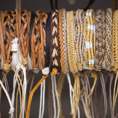 6mm Flat Faux Leather Cord, 5 Yards Braiding Leather Ropes, Beige - Picture 4 of 6