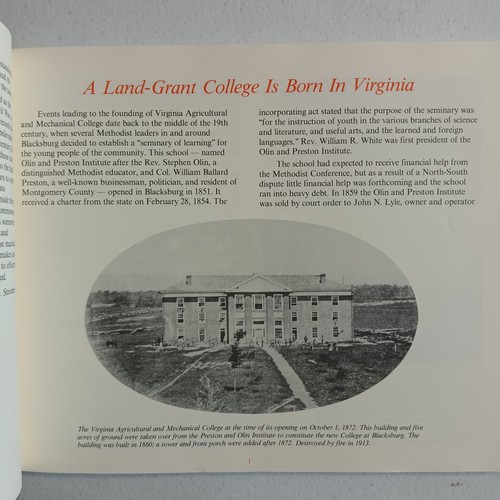 Tech Triumph 1984 First Edition A Pictorial History Of Virginia Tech Book - Picture 7 of 16