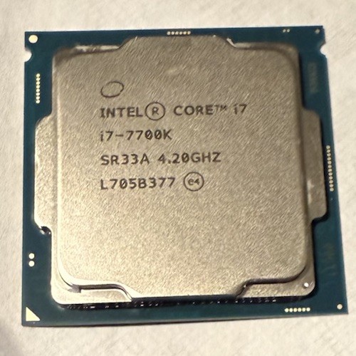 INTEL Core i7 CPU -- i7-7700K SR33A 4,20GHz