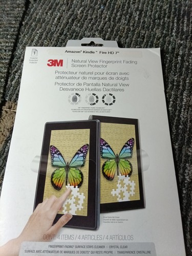 3M Natural View Fingerprint Fading Screen Protector- Amazon Kindle Fire HD 7" - Picture 2 of 4