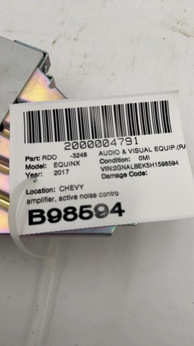 84293159 Audio & Visual Equip.(radio) CHEVY EQUINOX 10 11 12 13 14 15 16 17 - Foto 5 di 5