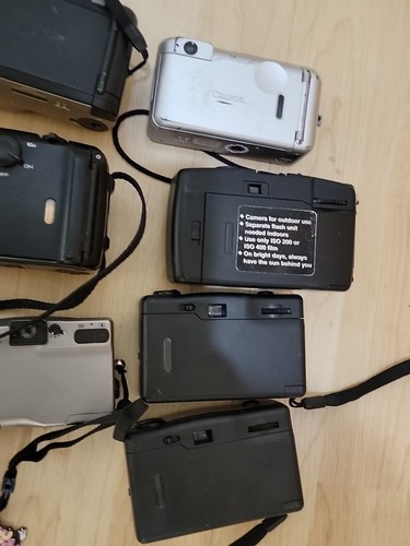 Lot of 13 Film vintage Point & Shoot Cameras Olympus Kodak Canon Untested Parts - Picture 10 of 10