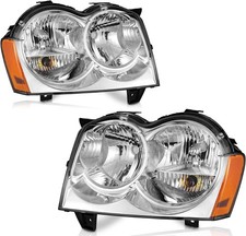 Headlight for 2005 2006 2007 Jeep Grand Cherokee 4Dr, Headlights Assemblies Comp