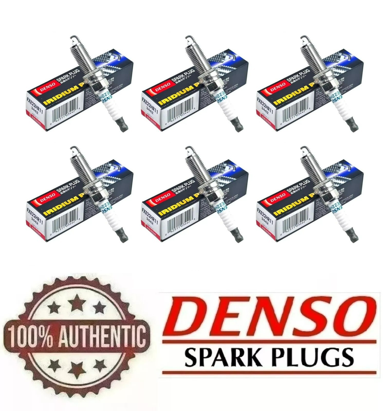 6PC OEM Denso For Nissan Infiniti EX35 spark plug Original 22401-EW61C FXE22HR11