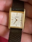 Vintage Seiko 2320-6479 Tank Quartz Watch Gold Tone Ladies Needs New Battery