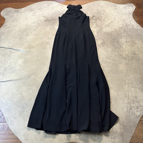 Akexia Admor Dress Womens Size 4 Black Halter Gown Long Maxi Lined Evening - Picture 7 of 11