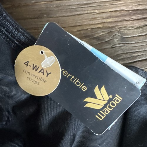 Nuevo con etiquetas Sujetador Wacoal Sensibility Contour 4 vías Convertible Negro - 855207 Talla 38C $65 - Imagen 2 de 9