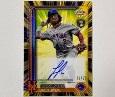 Luisangel Acuna 2025 Topps Chrome Auto