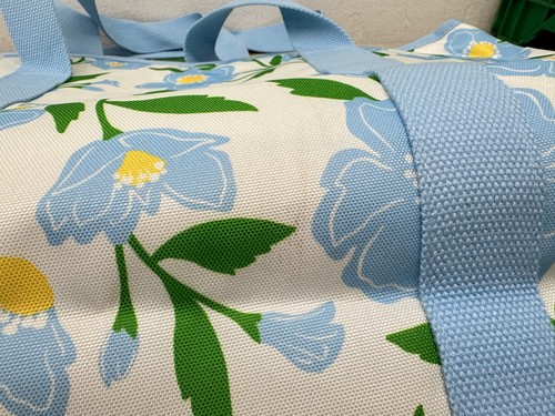 NWT Kate Spade Large Capacity Insulated Cooler Tote Sunshine Floral Blue White - Picture 5 of 7