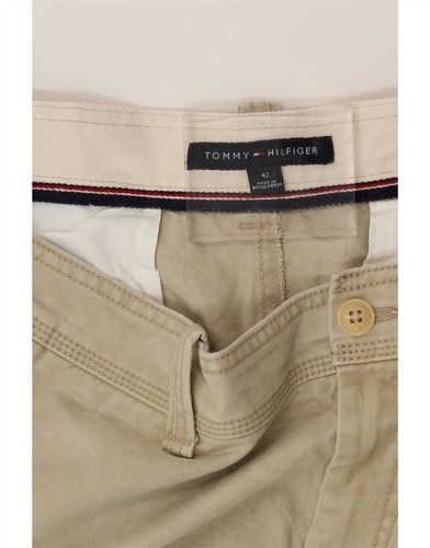 TOMMY HILFIGER Mens Cargo Shorts W42 2XL Beige Cotton AL02 - Picture 3 of 3